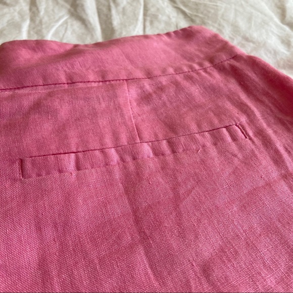 Vintage Theory Linen Bright Pink Shorts - Picture 5 of 8